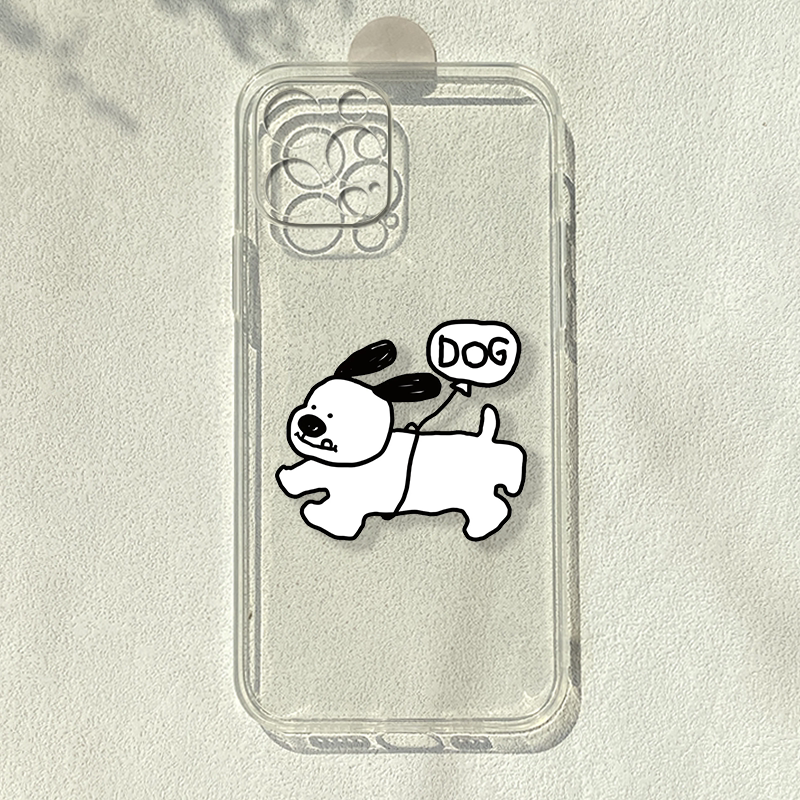 卡通气球狗狗适用苹果15promax华为p50e/nova10se小米13红米note11t