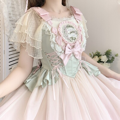 月汐家lolita四色网纱内搭