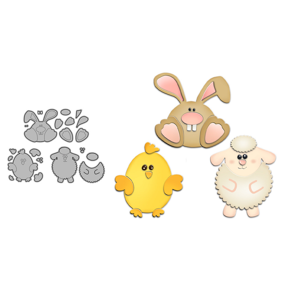可爱复活节兔子羊鸡DIY金属压花切割刀模碳钢剪纸模板Cutting Die,文具电教/文化用品/商务用品,成品印章/学生用印/火漆,淘宝优惠券,粉丝福利购,淘宝优惠卷