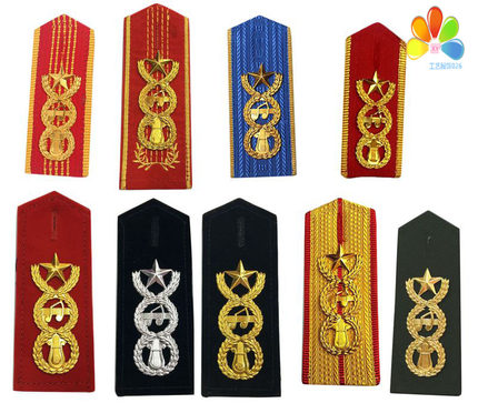 乐队肩章 文工团领花 肩牌 演出锣鼓乐队标志 硬肩金属仪仗服配饰