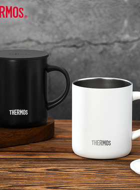 膳魔师440ml把手杯办公桌面保温杯马克杯简约带盖咖啡杯TCDG-451