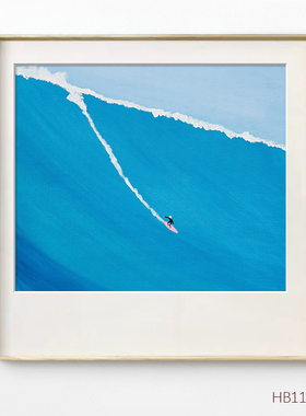 小众大师艺术画北欧风格清新客厅装饰画餐厅挂画壁画蓝色大海风景