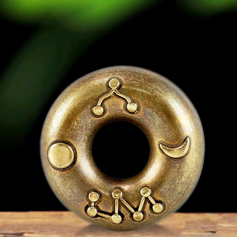 星座缘黄铜虎撑医铃手摇铃工艺品