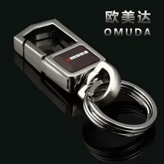 欧美达经典锌合金钥匙扣3678高档汽车锁匙链腰挂