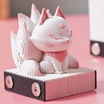 3D纸雕九灵立体便签本国风艺术品高颜值台日历便利贴手撕可爱