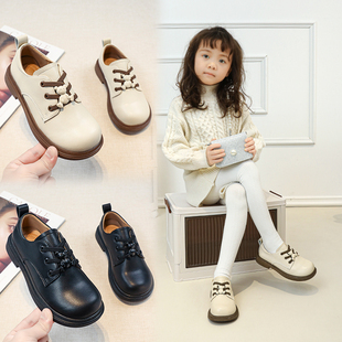 女童皮鞋2026新款英伦风百搭儿童公主鞋女孩宝宝软底校园演出单鞋