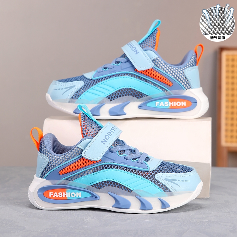 男童鞋子夏款单网面透气运动鞋
