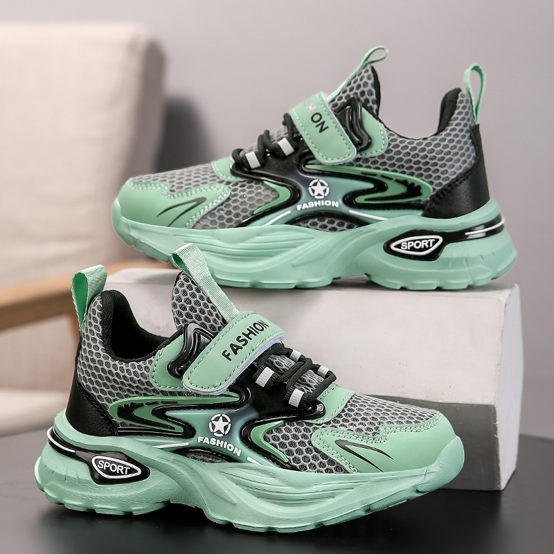 男童单网鞋子透气软底防滑跑步鞋