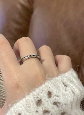 乔治姐姐/复古星星戒指朋克做旧ins食指戒开口戒可调节小众素圈戒