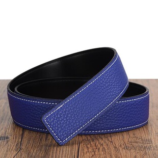 h扣皮带男士纯牛皮铜扣头层牛皮腰带男商务新款休闲裤带百搭