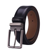 带简约休闲商务潮流男带 真牛皮腰带复古牛仔裤 皮带男士 针扣