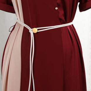 软皮绳细腰带女夏季 饰百搭可调节长款 配裙子衬衫 装 腰绳潮 时尚 新款