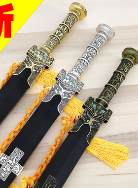 龙泉市不锈钢宝剑全金属汉剑青龙长剑秦王剑武术镇宅冷兵器未开刃