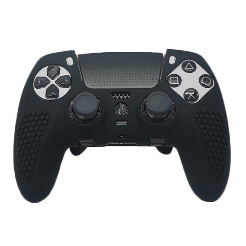 PS5 엘리트 버전 핸들 커버 미끄럼 방지 입자 실리콘 커버 게임 실리콘 긁힘 방지 및 땀 방지 PS5 핸들 보호 커버