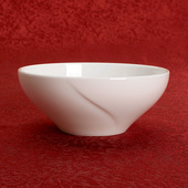 雅思4.5 6.25英寸碗高档骨瓷纯白色面碗米饭碗汤碗沙拉圆形