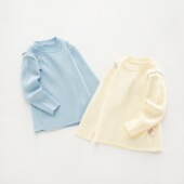 女童纯色宝宝打底针织衫 毛衣百搭舒适软糯可贴身穿搭