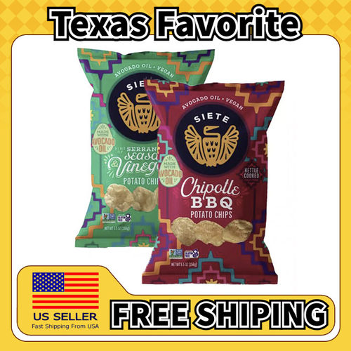 美国直邮Siete Kettle Cooked Potato Chips 鳄梨油薯片 156g*2包