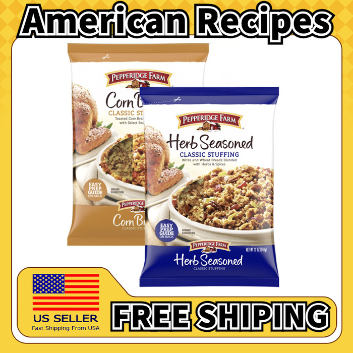 美国直邮Pepperidge Farm Corn Bread Stuffing 玉米面包馅料2包