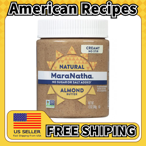 美国直邮MaraNatha Almond Butter 无盐无糖奶油杏仁酱 340g