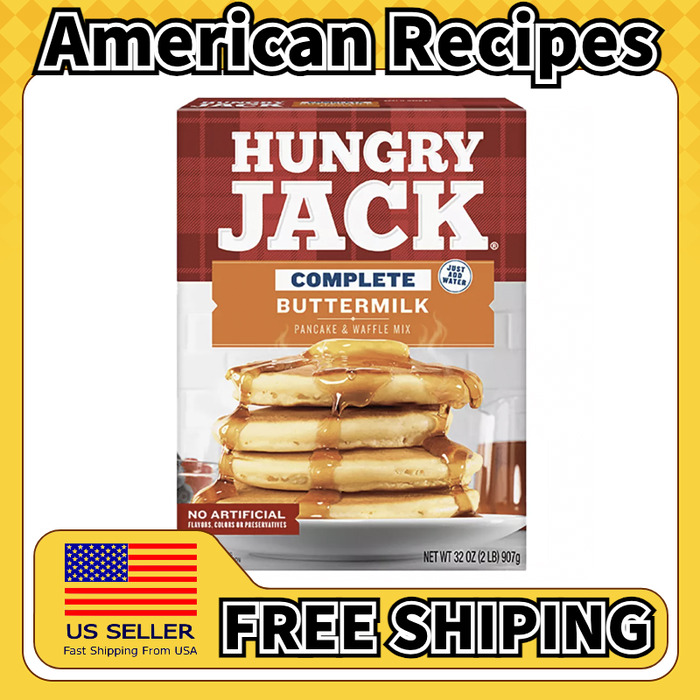 美国直邮Hungry Jack Waffle Mix 美式奶酪煎饼华夫饼预拌粉 907g