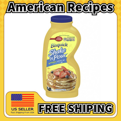 美国直邮BisquickShake 'n Pour Waffle Mix奶酪煎饼华夫饼预拌粉
