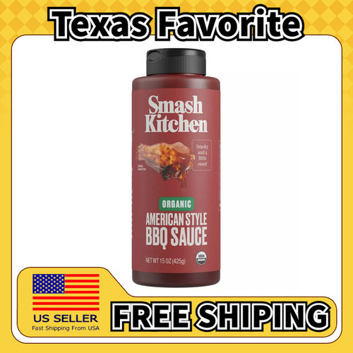 美国直邮Smash Kitchen Organic BBQ Sauce 有机美式烧烤酱 425g