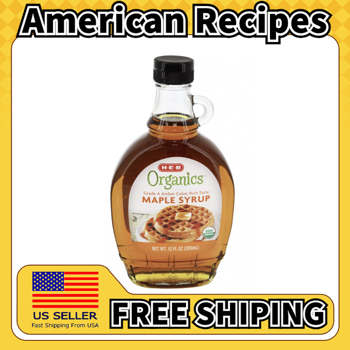 美国直邮HEB Maple Syrup 鸡蛋薄煎饼乳酪黄油华夫饼早餐糖浆355g