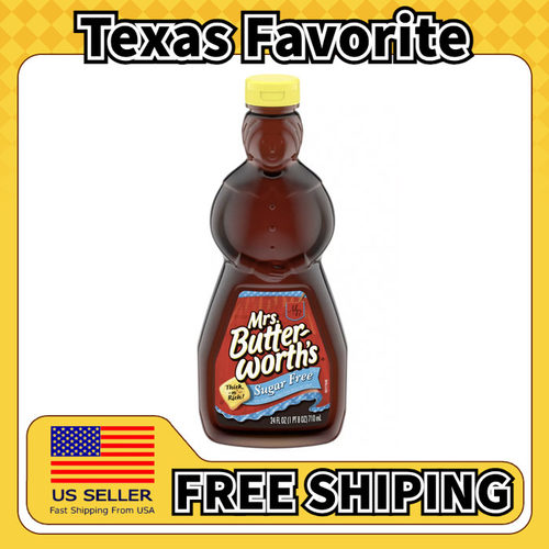 美国直邮Mrs. Butterworth's Sugar Free Syrup 华夫饼枫糖浆710g