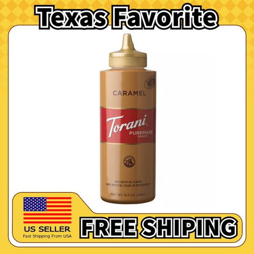 美国直邮Torani Caramel Sauce 咖啡冰淇淋华夫饼焦糖酱糖浆 468g
