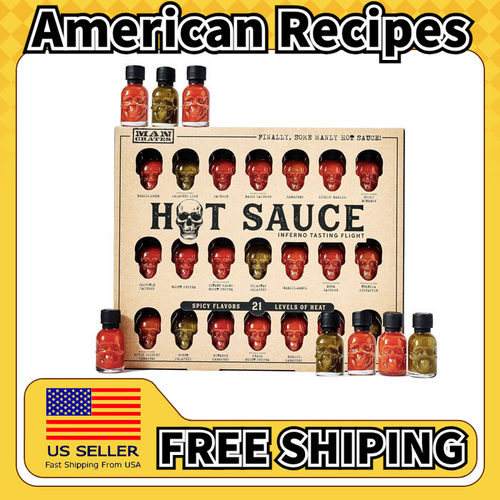 美国直邮Man Crates, Hot Sauce Inferno Flight辣酱地狱飞行礼盒