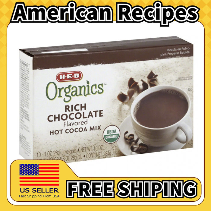 美国直邮HEB Organics Rich Chocolate Hot Cocoa Mix 可可粉280g