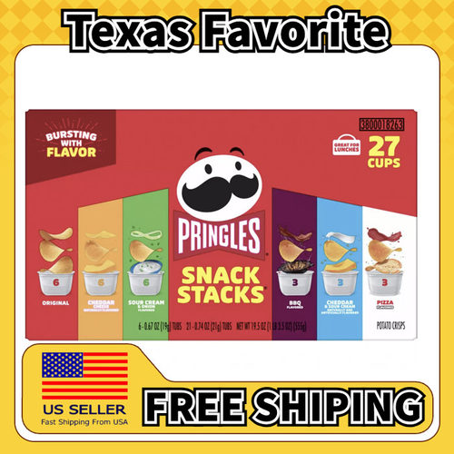 美国直邮Pringles Potato Crisps Chips Variety Pack 混合薯片