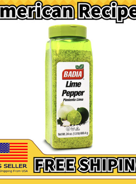 美国直邮Badia Lime Pepper Seasoning美式青柠胡椒调味料680.4g