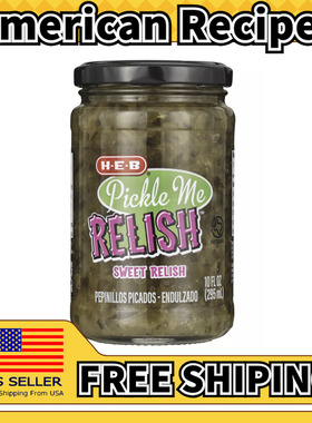 美国直邮HEB Pickle Me Relish 美式汉堡莳萝泡酸黄瓜 295g