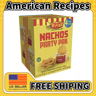 美国直邮Ricos Nachos Party Pack 混合玉米片派对包4盒入567g