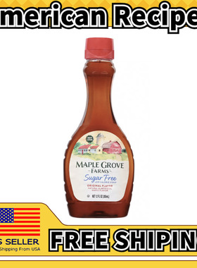 美国直邮Maple Grove Farms Sugar Free Syrup 华夫饼枫糖浆355g