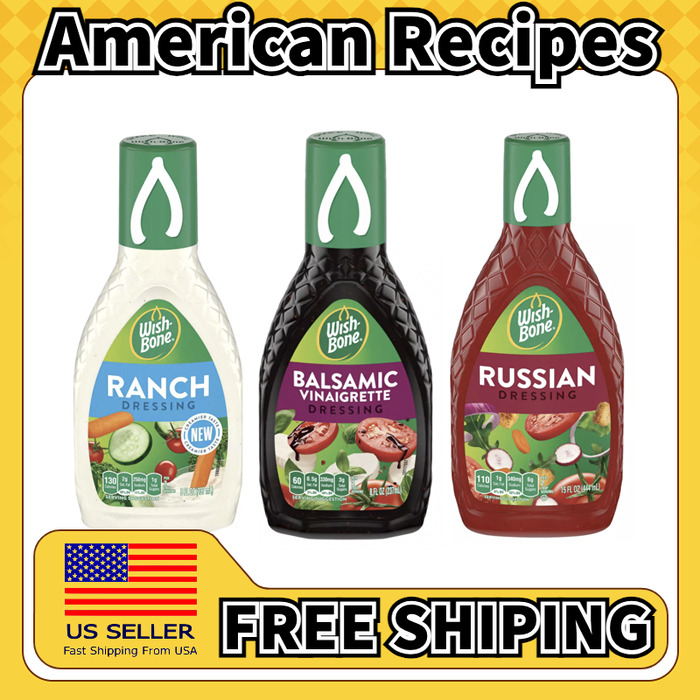 美国直邮Wish-Bone Salad Dressing 牧场凯撒油醋蔬菜沙拉酱444g