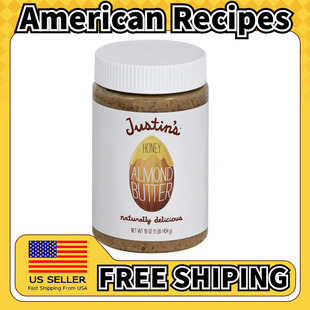 美国直邮Justin's Almond Butter 奶油杏仁酱早餐面包伴侣454g