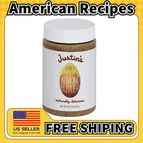 美国直邮Justin's Almond Butter 奶油杏仁酱早餐面包伴侣454g