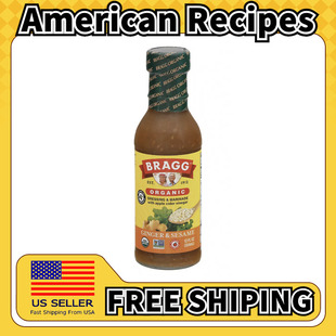美国直邮Bragg Salad Dressing 姜芝麻牧场凯撒蔬菜沙拉酱354g