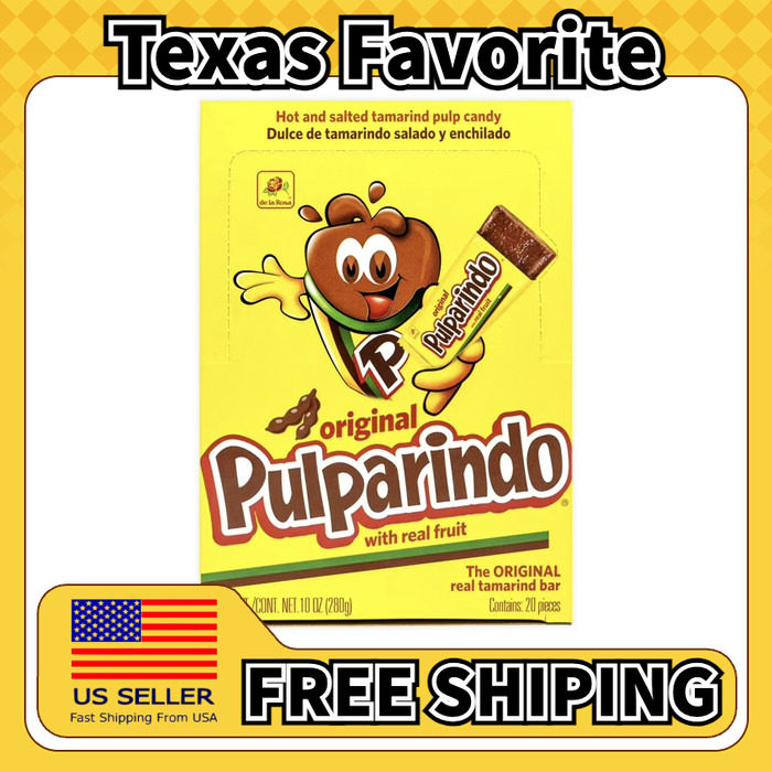 美国直邮De La Rosa Pulparindo 罗望子糖墨西哥咸辣味糖果280g