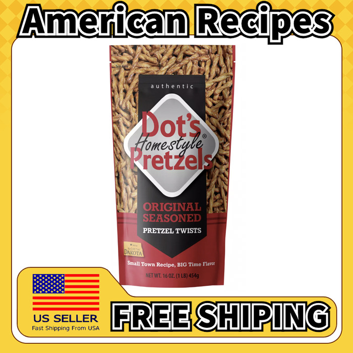 美国直邮Dot's Homestyle 美式零食椒盐脆饼棒椒盐卷饼454g