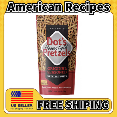 美国直邮Dot's Homestyle 美式零食椒盐脆饼棒椒盐卷饼454g