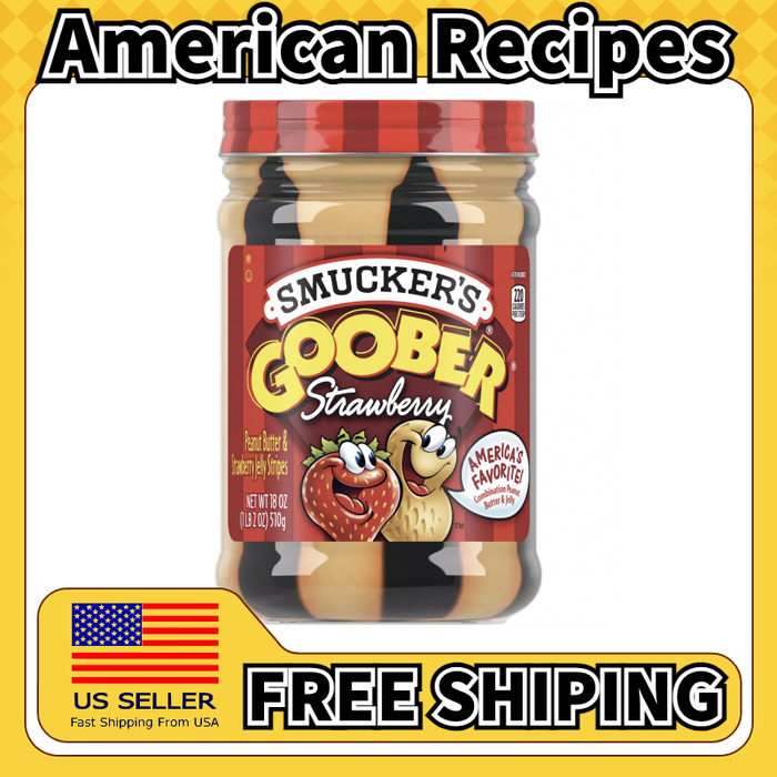 美国直邮Smucker's Goober Jelly早餐面包花生酱水果果酱 510g