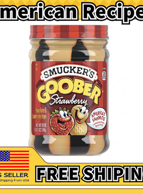 美国直邮Smucker's Goober Jelly早餐面包花生酱水果果酱 510g