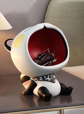 卡通可爱大嘴桌面摆件玄关钥匙