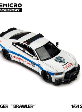 TimeMicro|PSC车舍1:64道奇战马宿敌 戴托纳警车展会版合金车模