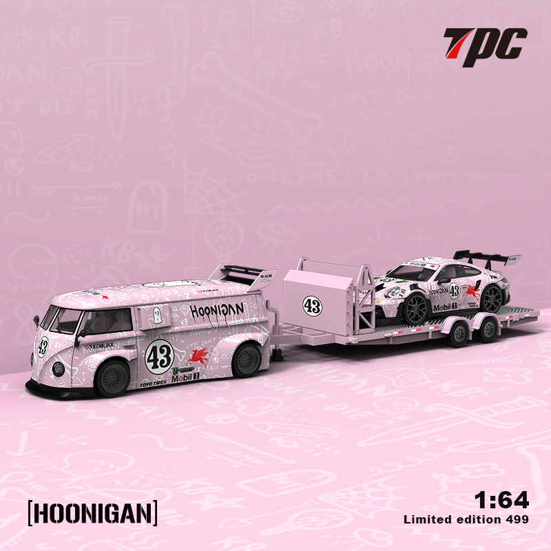 TPC 1:64 大众T1 992 拖车套装系列 Hoonigan全车身