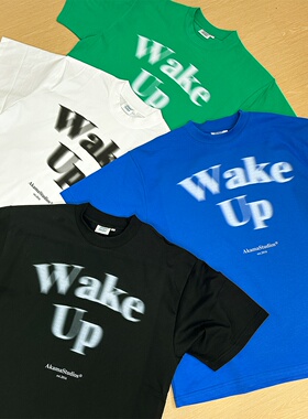 【冰感防晒】索罗娜T恤男女宽松幻影字母数码直喷印花小领口短袖