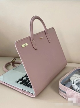 电脑保护套电脑包电脑保护壳笔记本电脑手提包粉色少女